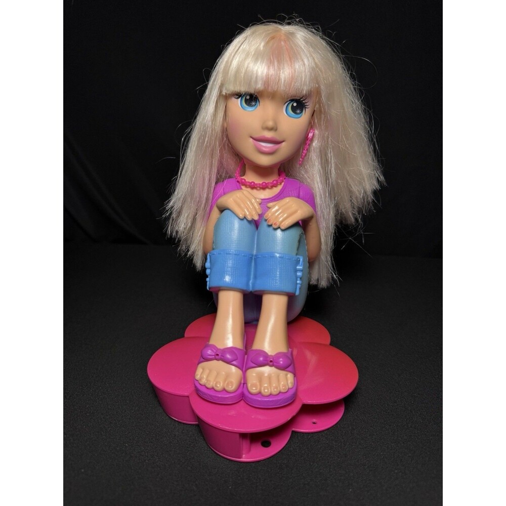 Polly Pocket STYLIN' Color Changing Make Over Hair Jewels Styling Doll 2007 HTF